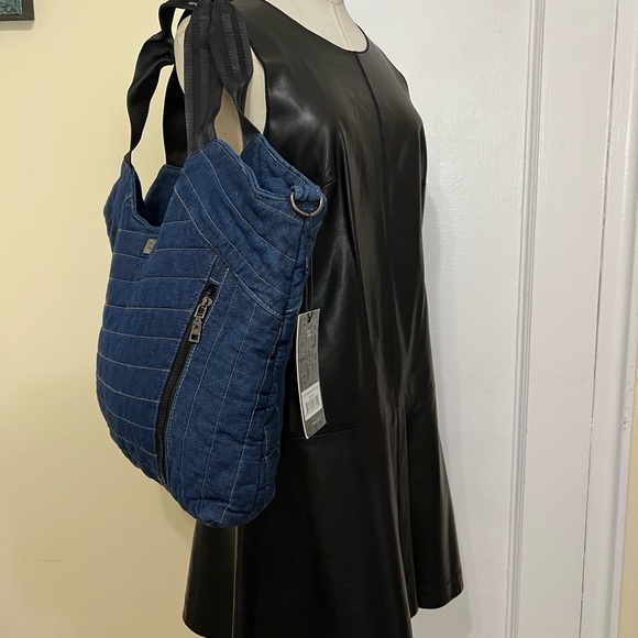 New- Think Royln Puzzle Tote Denim Blue - Picture 5 of 13